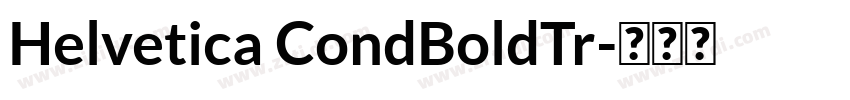 Helvetica CondBoldTr字体转换